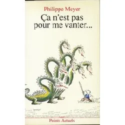 livre ça n'est pas pour me vanter..