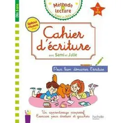 livre cahier d'ecriture sami et julie des 5 ans