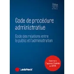 livre code de procédure administrative 2022