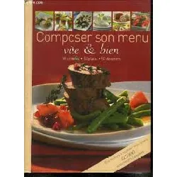 livre composer son menu vite et bien