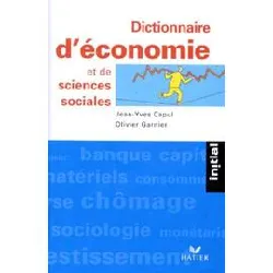 livre dictionnaire d'économie et de sciences sociales