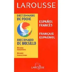 livre dictionnaire de poche español/francés et français/espagnol