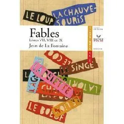 livre fables de la fontaine, livres vii à xi