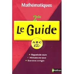 livre guide abc maths 2e cours + exe