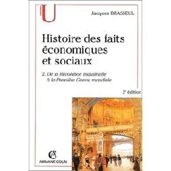 livre histoire des faits économiques et sociaux