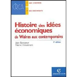 livre histoire des idées économiques - 5e éd. - tome 2 : de walras aux contemporains