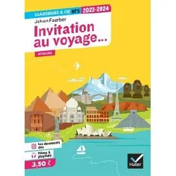 livre invitation au voyage... (programme bts 2023 - 2024)