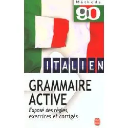 livre italien : grammaire active