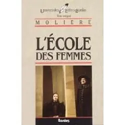 livre l'ecole des femmes