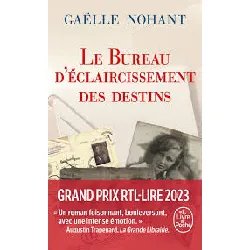 livre le bureau d'éclaircissement des destins