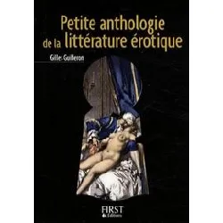 livre le petit de - petite anthologie de la littérature érotique