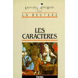 livre les caracteres ou les moeurs de ce siecle