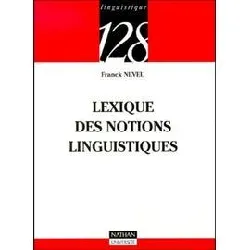 livre lexique des notions linguistiques