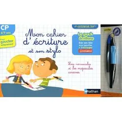 livre mon cahier d'écriture cp gaucher