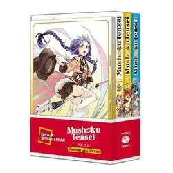 livre mushoku tensei tome 1 à 3 - pack spécial avec un carnet de notes offert