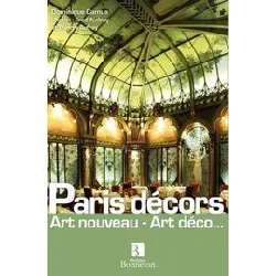 livre paris décors - art nouveau - art déco