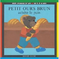 livre petit ours brun achète le pain