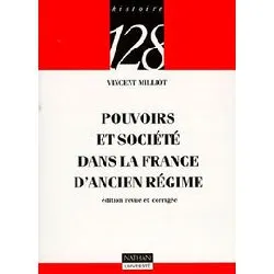 livre pouvoirs et société dans la france d'ancien régime