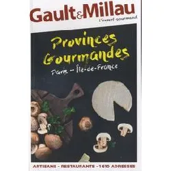 livre provinces gourmandes paris - ile - de - france