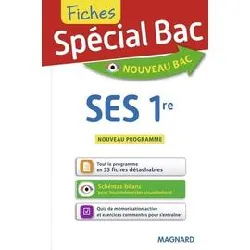 livre spécial bac fiches ses 1re