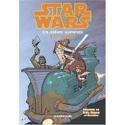 livre star wars - clone wars épisodes t10 - jedi, clones et droïdes