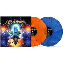 livre the many faces def leppard vinyle bleu et orange