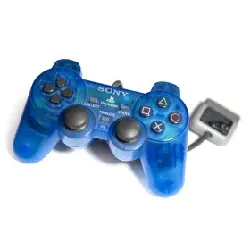 manette sony dualshock bleu translucide ps1