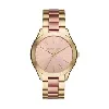 michael kors mk3493 mesdames slim runway pvd gold plated montres