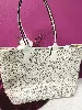 micheal kors sac cabas jodie small logo en cuir synthétique couleur blanc et gris