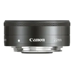 objectif canon ef - m - fonction grand angle - 22 mm - f/2.0 stm - canon ef - m - pour eos kiss m, kiss m2, m, m10, m100, m2, m200