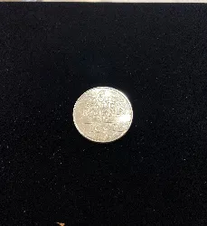 pièce 100 francs 1988 argent 900 millième 15g