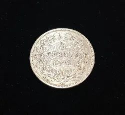 pièce 5 francs louis philippe 1 1843 argent 900 millième 25g