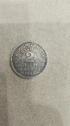 pièce française 2 francs bazor 1943