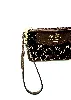 pochette coach en toile marron