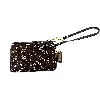 pochette coach en toile marron