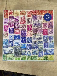 puzzle 500 pièces timbres vintage stamps