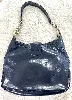 sac à main céline vintage en cuir bleu marine dorure bijouterie partie