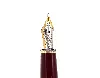 stylo plume montblanc meisterstuck bordeaux or 18k