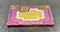 ticket d'or willy wonka plaqué 24k