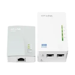 tp - link tl - wpa4220kit av500 2 - port wifi powerline adapter starter kit - kit d'adaptation pour courant porteur homeplug av (h