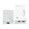 tp - link tl - wpa4220kit av500 2 - port wifi powerline adapter starter kit - kit d'adaptation pour courant porteur homeplug av (h