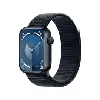 apple watch series 9 gps boîtier en aluminium minuit de 45 mm avec boucle sport minuit