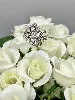 bague argent sertie d'oxydes blancs argent 925 millième (22 ct) 9,3g