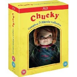 blu-ray coffret chucky movie collection - l'intégrale des 7 films - import uk zone all