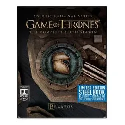 blu-ray game of thrones saison 6 steelbook inclus un magnet collector