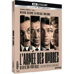 blu-ray l'armée des ombres - 4k ultra hd + - édition limitée