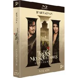 blu-ray les trois mousquetaires - l'intégrale - d'artagnan + milady -