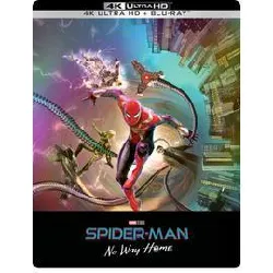 blu-ray spider - man : no way home - édition limitée exclusive amazon.fr boîtier steelbook pop art - 4k ultra hd + blu - ray