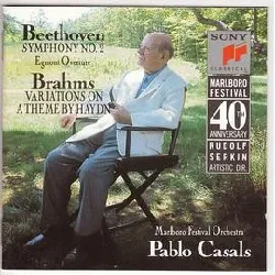 cd beethoven symphonie n°2 - bramhs:variations sur un theme de j. haydn