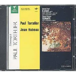 cd sonates pour violoncelle et piano nos. 1 & 2, elegie tortelier, violoncelle & hubeau, piano + debussy